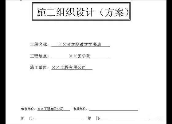 完整的建筑工程施工組織設(shè)計(jì)必須包含哪些內(nèi)容
