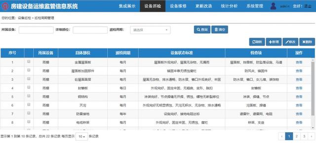 房建設備運維監(jiān)管信息系統(tǒng)