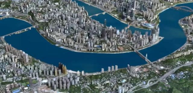 城市三維實(shí)景地圖模型，真正BIM全城模型