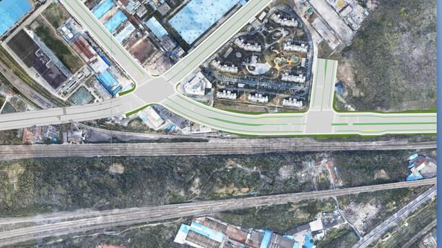 實景應用案例-道路設(shè)計施工與實景建模效果圖